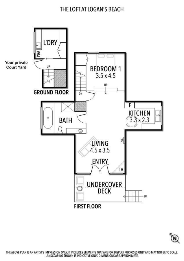 Logans Beach Apartments - The Loft Γουόρναμπουλ Εξωτερικό φωτογραφία